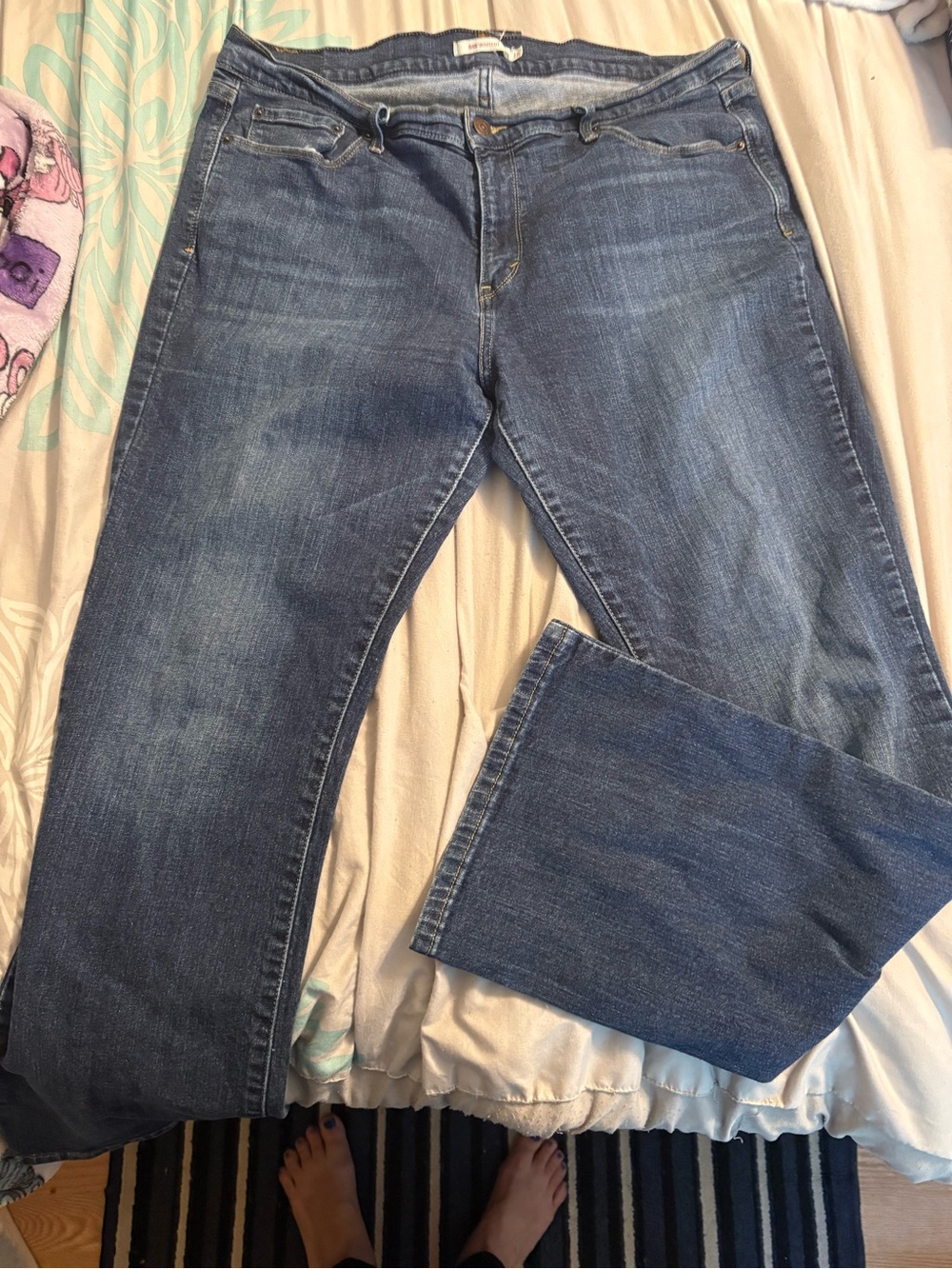 Levi's Dark Blue Bootcut Jeans 515